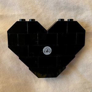 RARE Dee & Ricky “Versace Medusa” Lego Heart Pin / Brooch